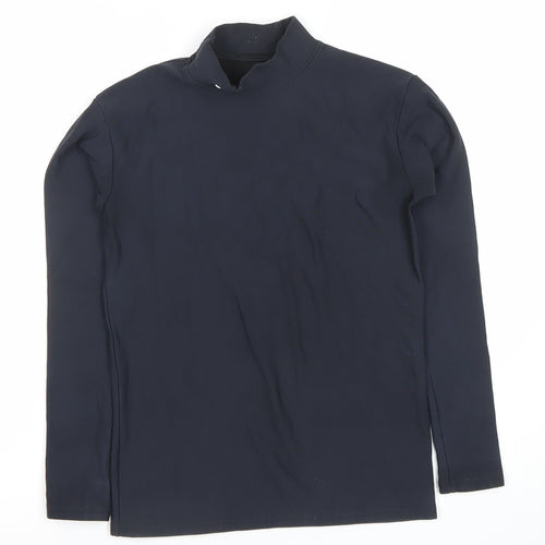 Under Armour Boys Black XL ColdGear Long Sleeve Mock Neck Thermal Top