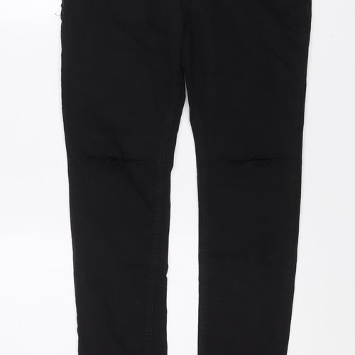 Pull & Bear Men's Black Skinny Jeans 32W 32L Stretch Denim
