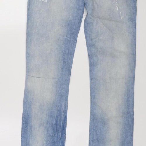 Denim Rules by TRF Womens Blue Size 12 Slim Distressed Skinny Jeans