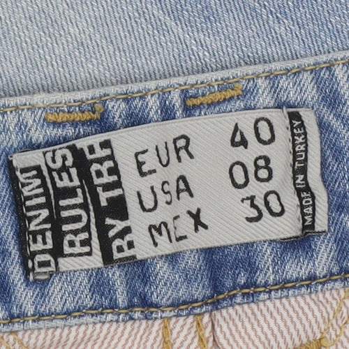 Denim Rules by TRF Womens Blue Size 12 Slim Distressed Skinny Jeans