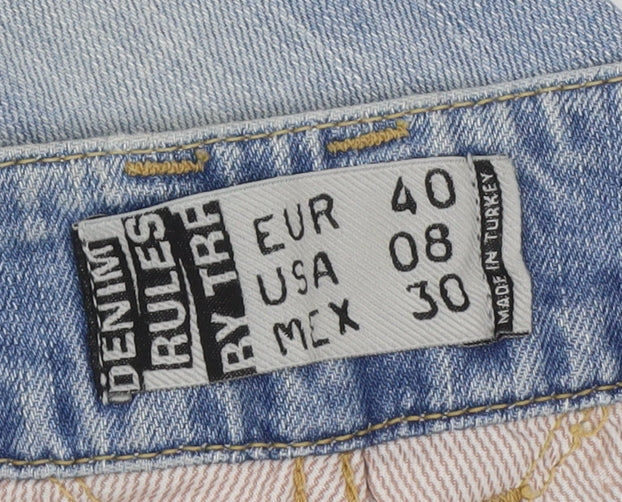 Denim Rules by TRF Womens Blue Size 12 Slim Distressed Skinny Jeans