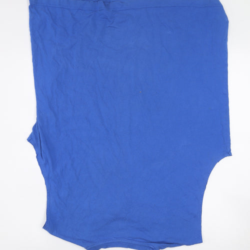 Puma Men's Blue 2XL Sleeveless Graphic Cotton T-Shirt