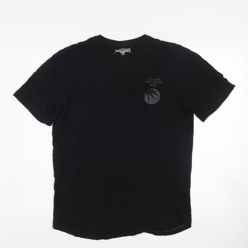 Jack & Jones Core Men's Black XS Graphic Print Cotton T-Shirt