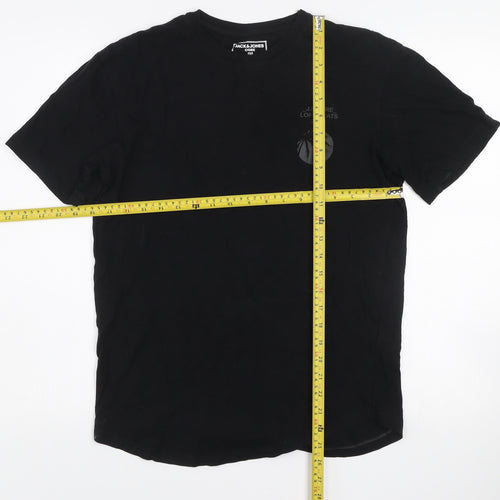 Jack & Jones Core Men's Black XS Graphic Print Cotton T-Shirt