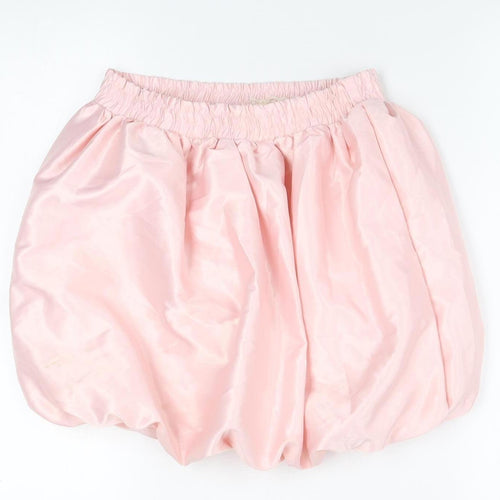 btween Teens Pink Bubble Hem Satin Skirt Size 10