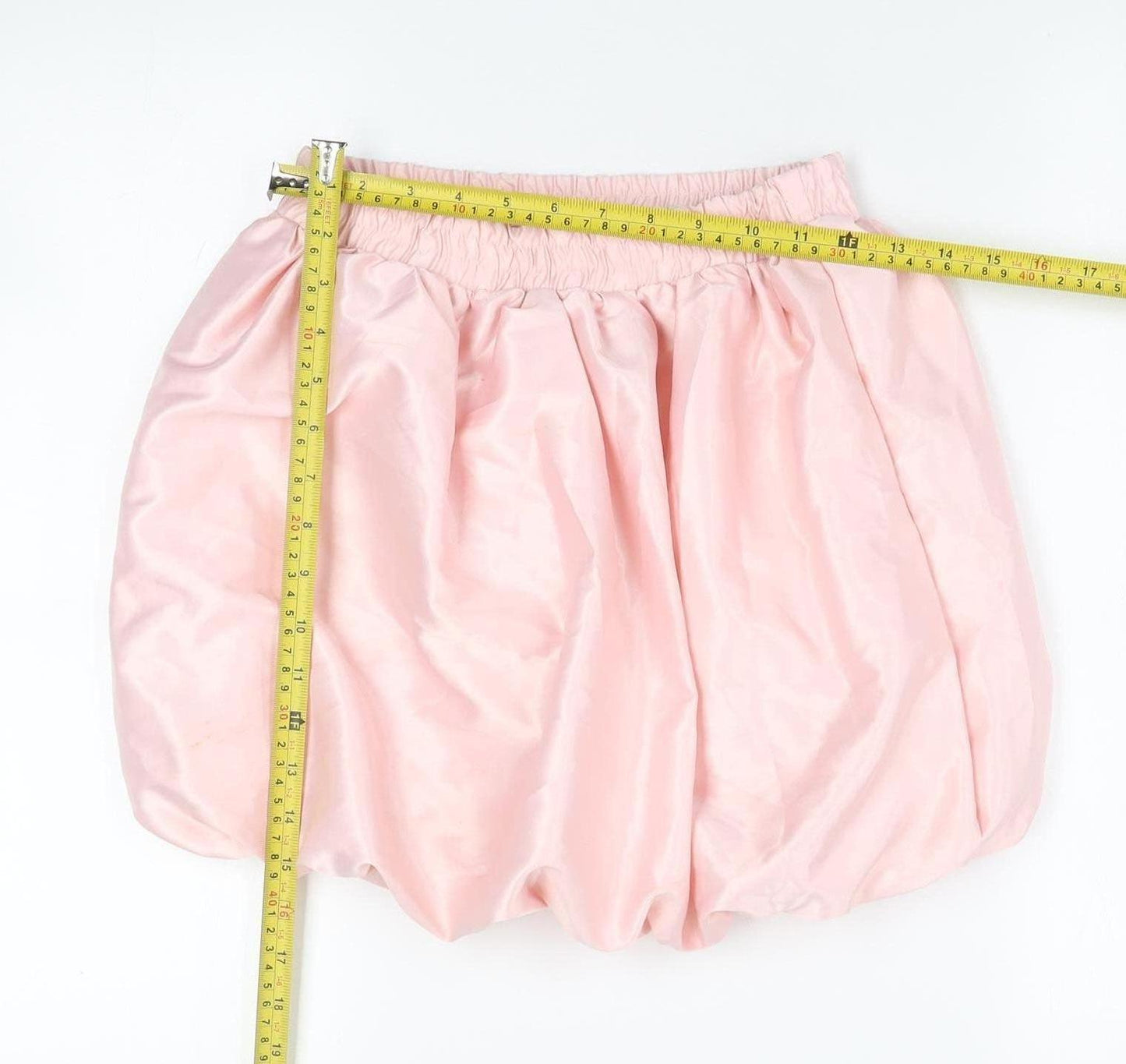 btween Teens Pink Bubble Hem Satin Skirt Size 10