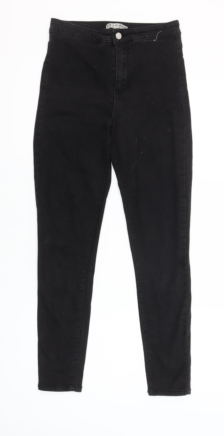 Denim Co. Womens Black Skinny High Rise Stretch Jeans Size 10