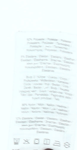 ONLY Womens Black Racerback Tank Top L Activewear Mesh Slim Fit