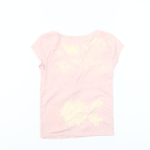 Stradivarius Women’s Pink Scoop Neck Short Sleeve Cotton T-Shirt XS