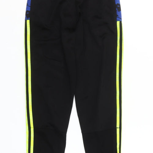 O’Neills Boys Black Jogger Trousers 10-11 Years Polyester Active Side Stripe