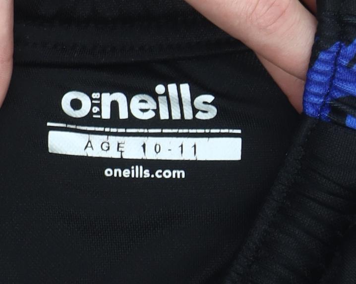 O’Neills Boys Black Jogger Trousers 10-11 Years Polyester Active Side Stripe