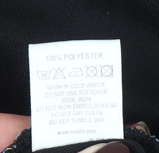 O’Neills Boys Black Jogger Trousers 10-11 Years Polyester Active Side Stripe