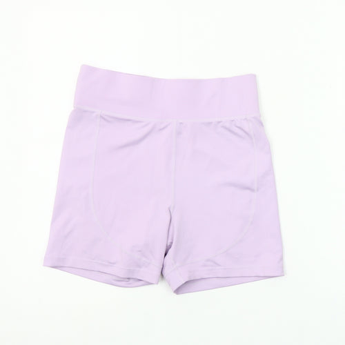 Pink Soda Sport Women's Purple Biker Shorts UK 10 Polyester Stretch