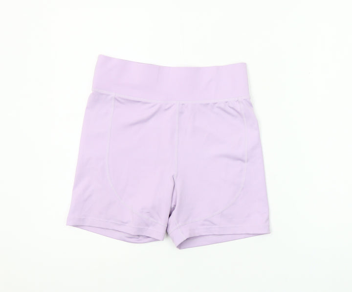 Pink Soda Sport Women's Purple Biker Shorts UK 10 Polyester Stretch