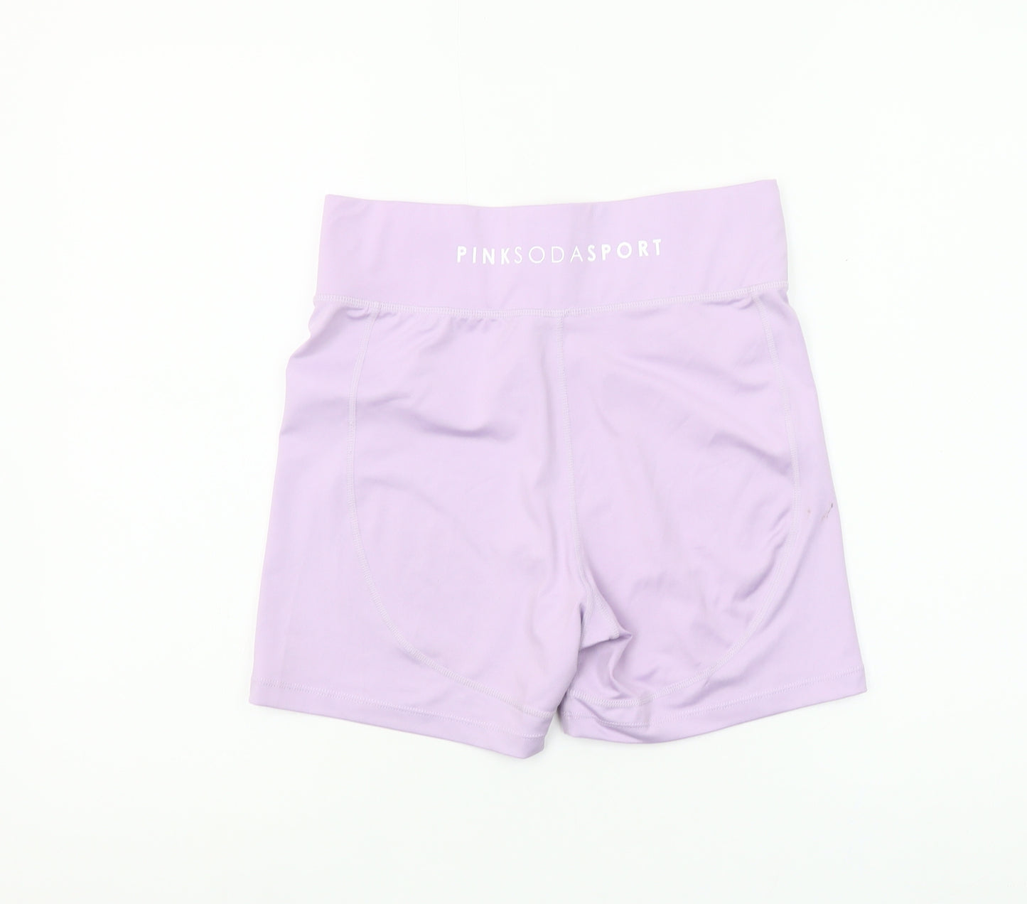 Pink Soda Sport Women's Purple Biker Shorts UK 10 Polyester Stretch