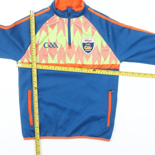 Masita Boys Blue 8 Years 1/4 Zip Sports Sweatshirt Top
