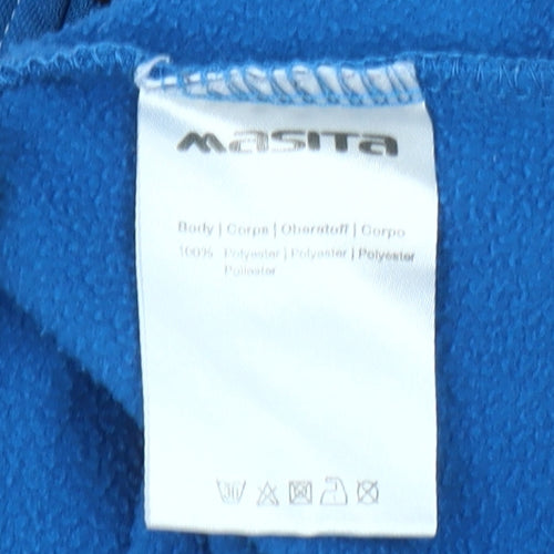 Masita Boys Blue 8 Years 1/4 Zip Sports Sweatshirt Top