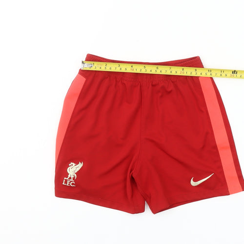Nike Boys Red Liverpool FC XL Athletic Football Shorts