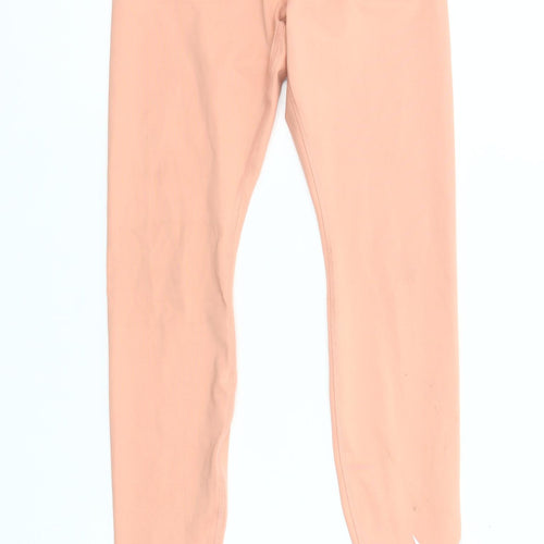 Nike Womens Peach Dri-FIT Leggings XS Slim Fit Activewear