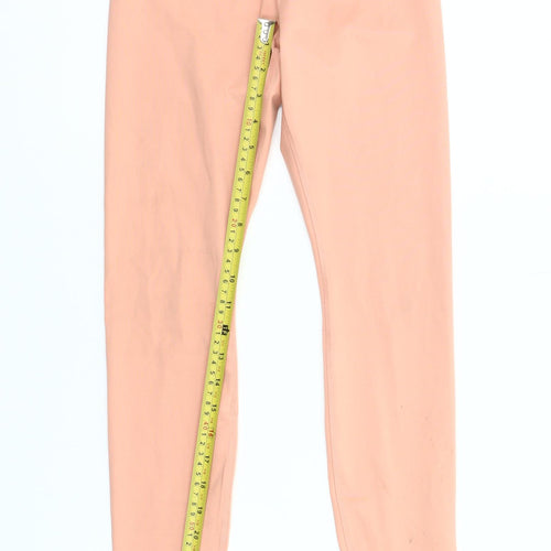 Nike Womens Peach Dri-FIT Leggings XS Slim Fit Activewear