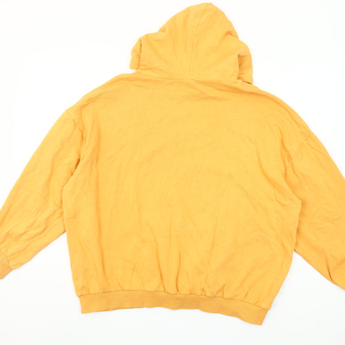 Pull&Bear Teen Yellow Hoodie Virginia Mountain Graphic Size M