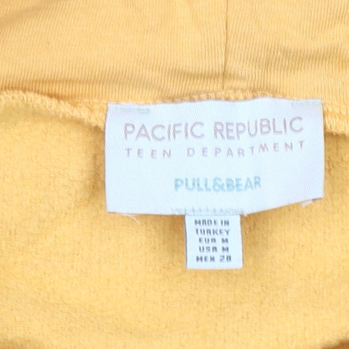 Pull&Bear Teen Yellow Hoodie Virginia Mountain Graphic Size M