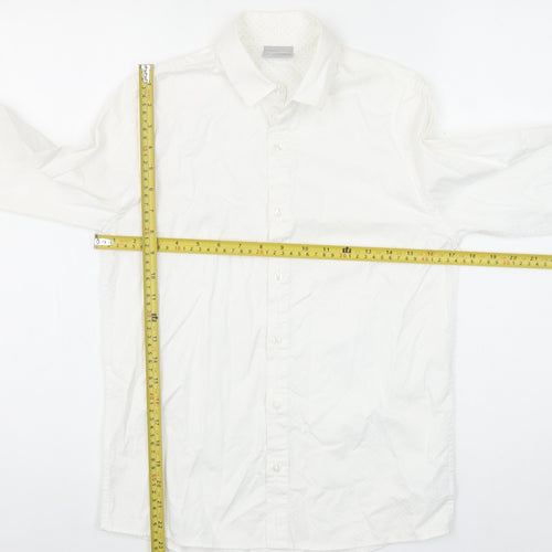 Next Boys White 12 Years Long Sleeve Cotton Button-Up Shirt
