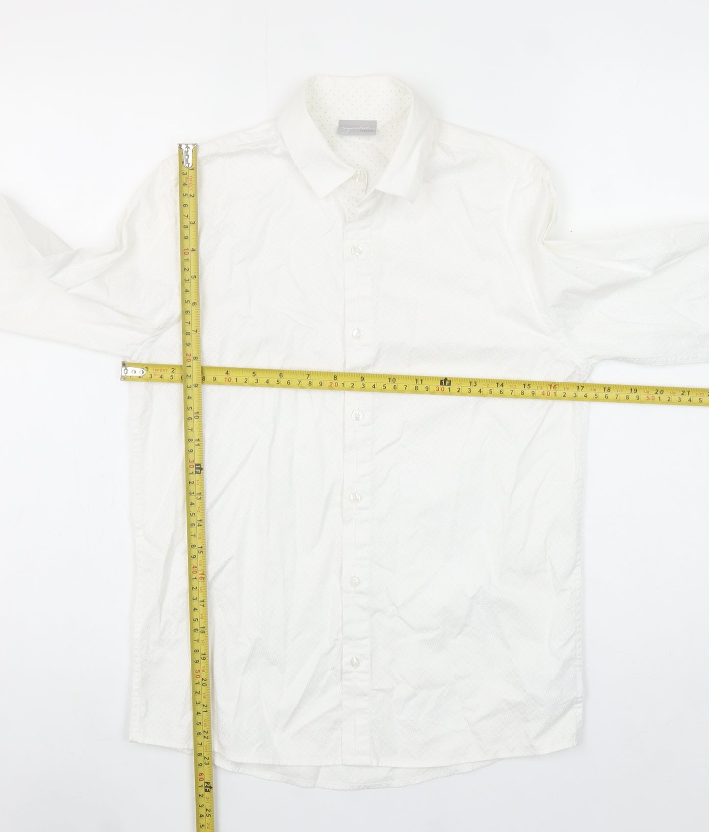 Next Boys White 12 Years Long Sleeve Cotton Button-Up Shirt