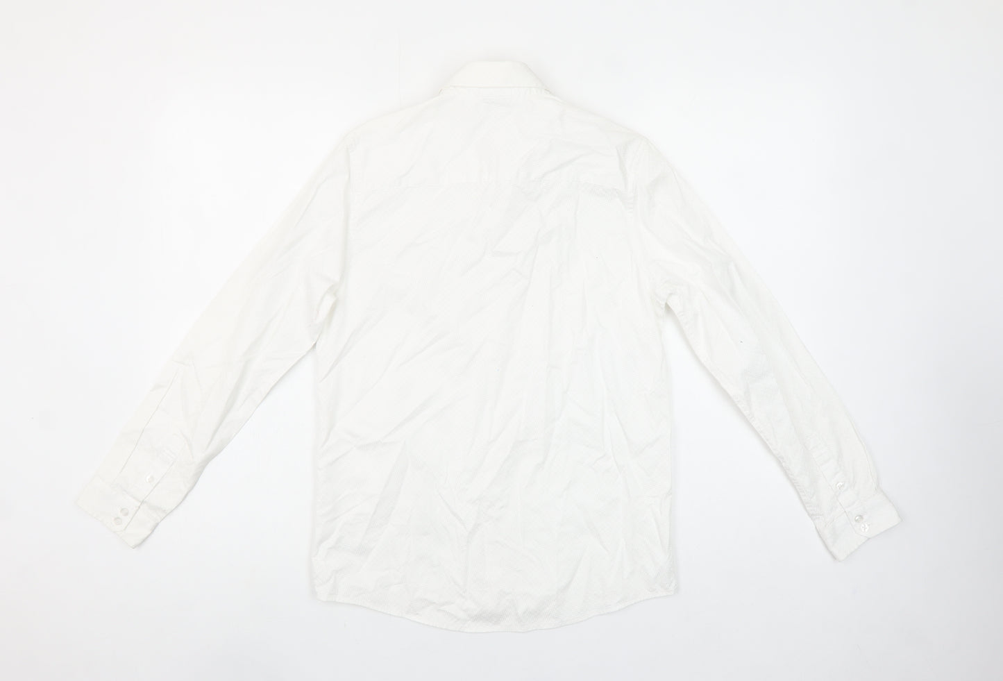 Next Boys White 12 Years Long Sleeve Cotton Button-Up Shirt