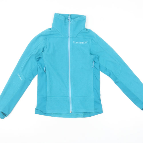 Norrøna Girls Blue Falketind Warm1 Fleece Jacket - Size 9 Years