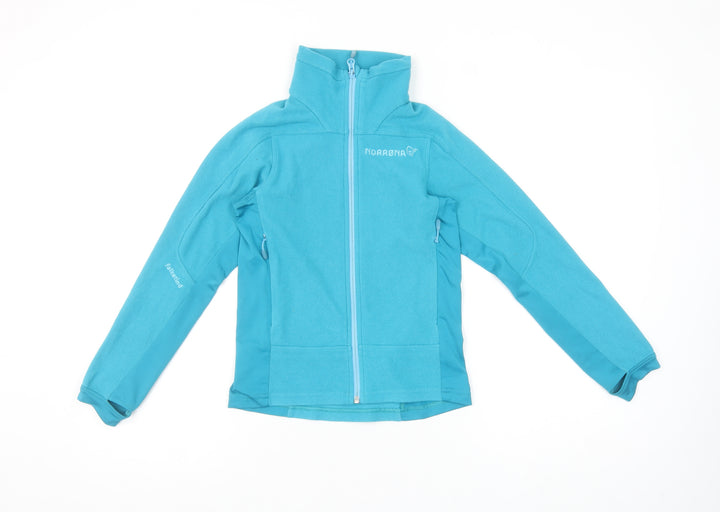 Norrøna Girls Blue Falketind Warm1 Fleece Jacket - Size 9 Years