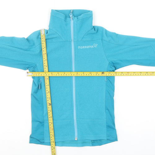 Norrøna Girls Blue Falketind Warm1 Fleece Jacket - Size 9 Years