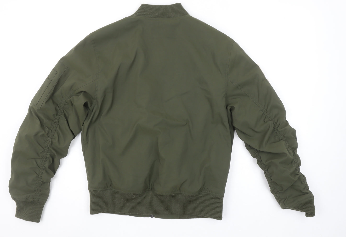 LCKR Women's Green XS Bomber Jacket Full Zip Military Style