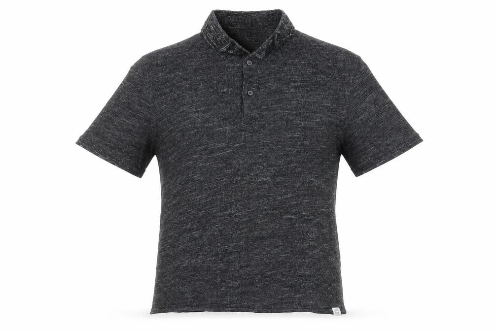 Front view of Jack & Jones CORE Men’s Grey Short Sleeve Polo Shirt, size L