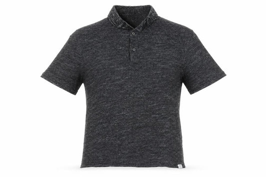 Front view of Jack & Jones CORE Men’s Grey Short Sleeve Polo Shirt, size L