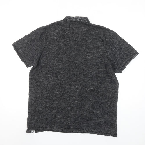 Jack & Jones CORE Men’s Grey Short Sleeve Polo Shirt Size L