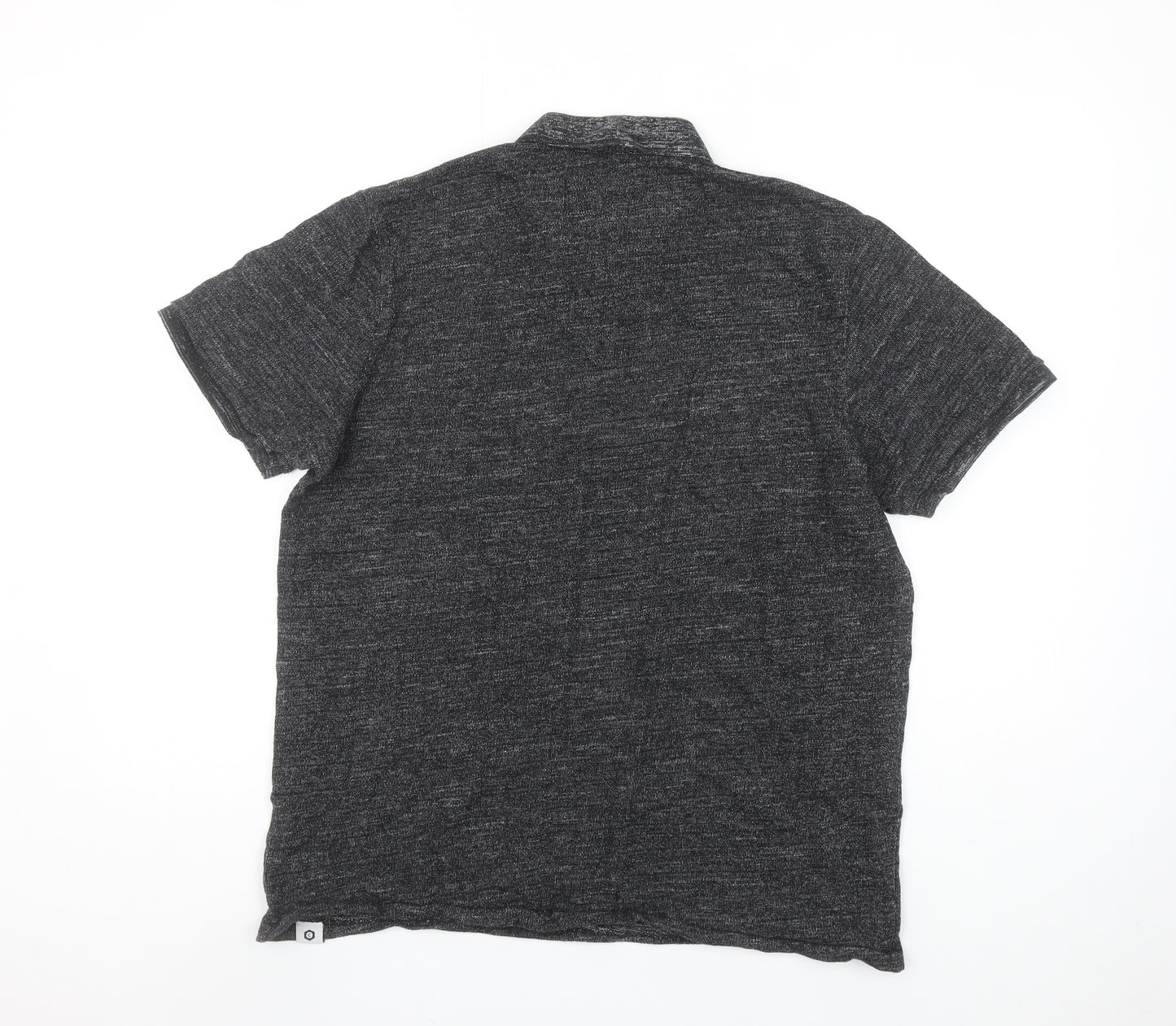 Jack & Jones CORE Men’s Grey Short Sleeve Polo Shirt Size L