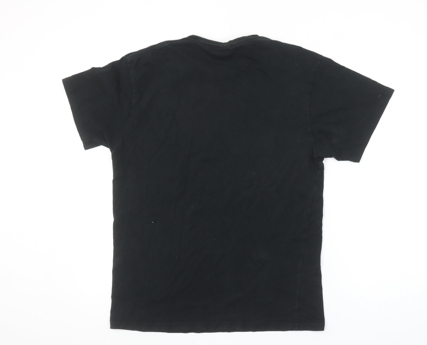 Uneek Men’s Black Cotton Funny Sports Graphic T-Shirt Size S