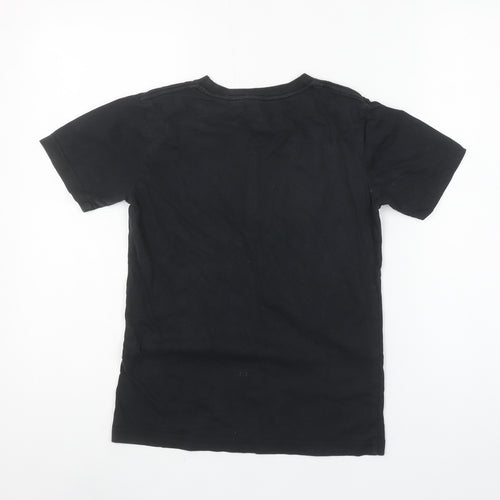 Levi's Boys Black Graphic Logo Short Sleeve Cotton T-Shirt 10 Years