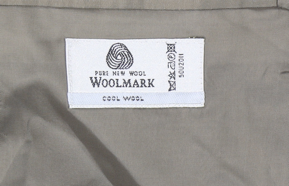 Pinstripe Fine Lines Men's Grey Check Wool Blazer 38 Short Regular Fit