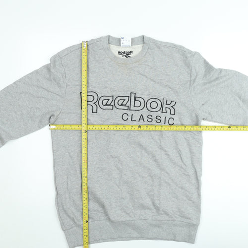 Reebok Classic Grey Crew Neck Sweatshirt Women's M Cotton Blend
