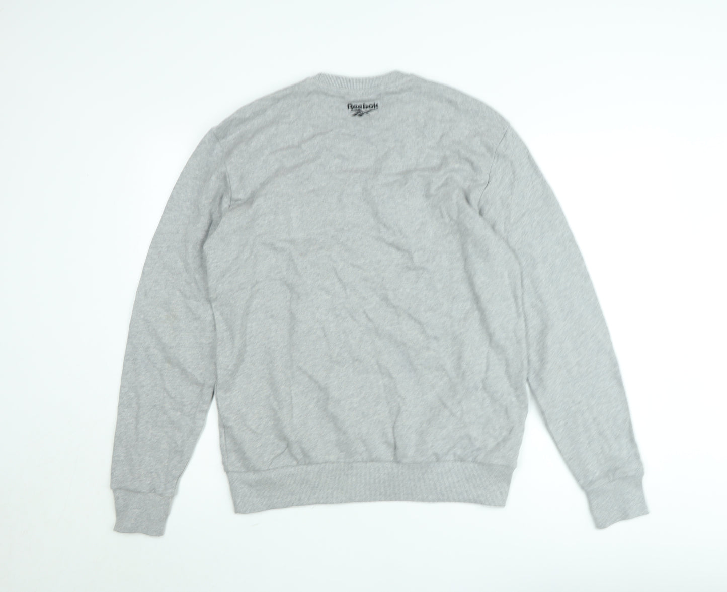 Reebok Classic Grey Crew Neck Sweatshirt Women's M Cotton Blend