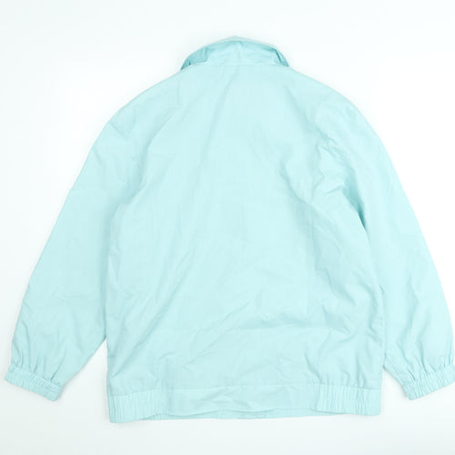 Damart Women Blue Size 12 Basic Jacket with Pockets