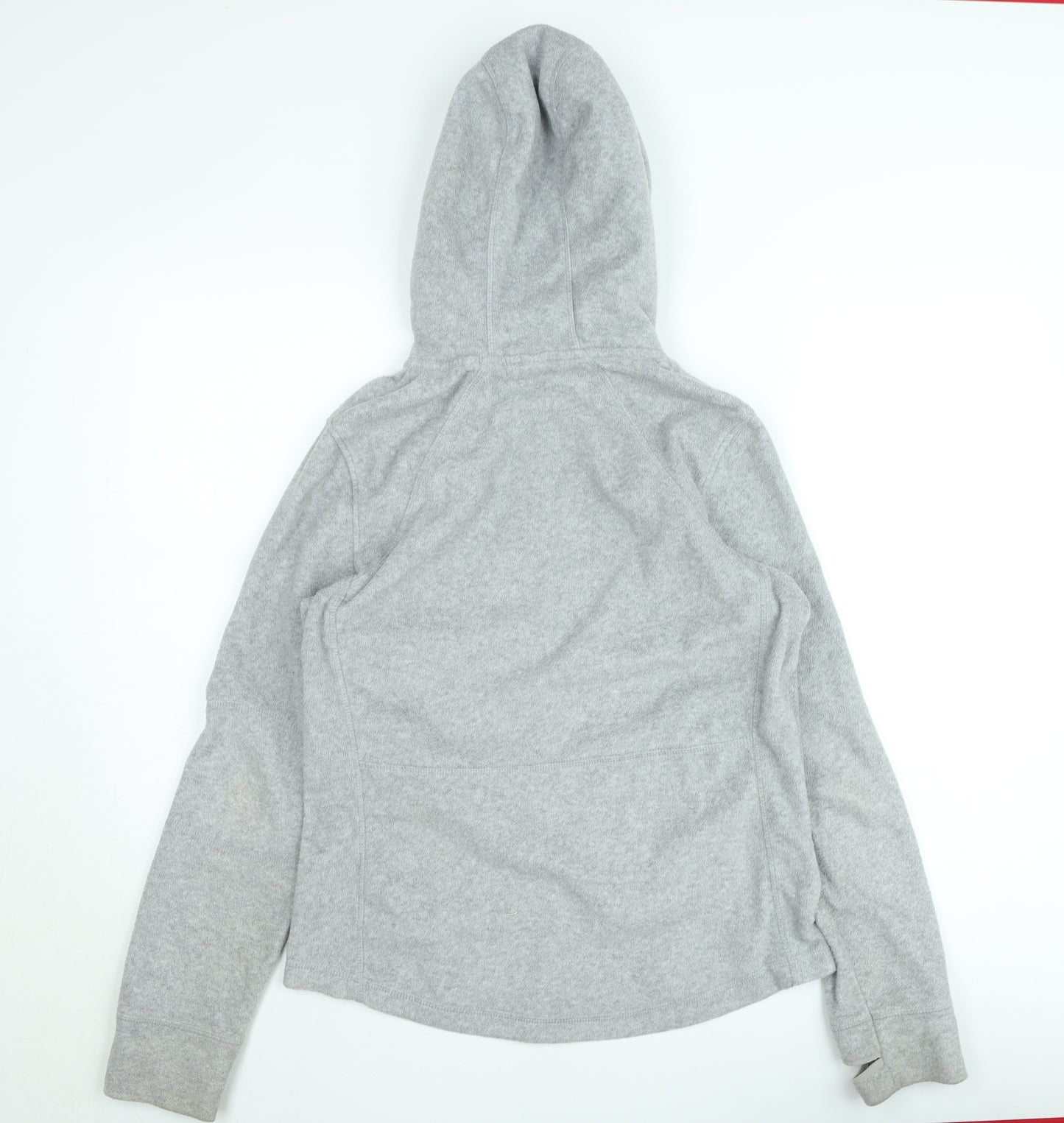 H&M Women Grey Soft Shell Hooded Jacket Size 12