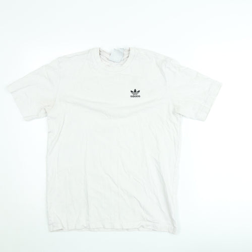 Adidas Men's White XS Trefoil Logo Short Sleeve Crew Neck T-Shirt