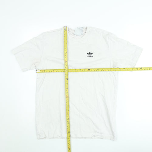 Adidas Men's White XS Trefoil Logo Short Sleeve Crew Neck T-Shirt
