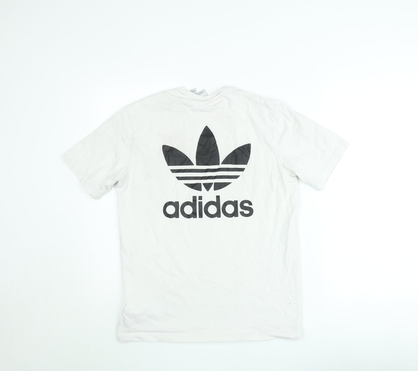 Adidas Men's White XS Trefoil Logo Short Sleeve Crew Neck T-Shirt