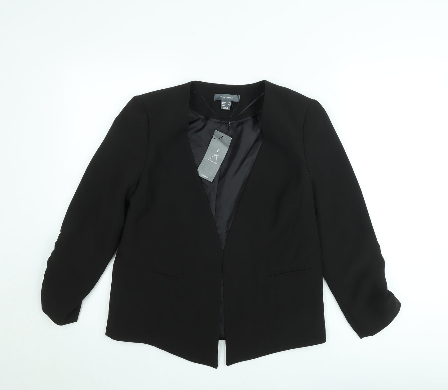 Atmosphere Women Black Size 12 Regular Fit Tailored Blazer