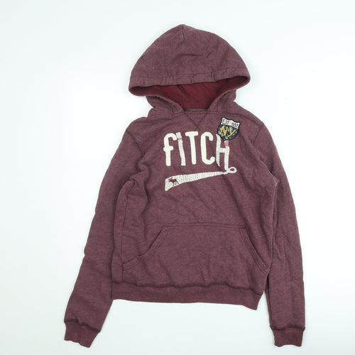 Abercrombie Kids Burgundy Pullover Hoodie 15/16 Teens Casual