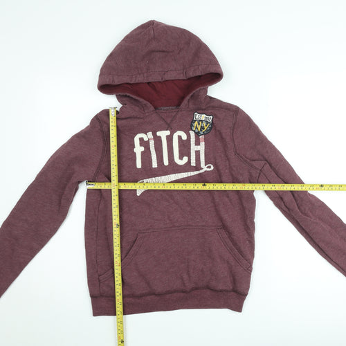 Abercrombie Kids Burgundy Pullover Hoodie 15/16 Teens Casual